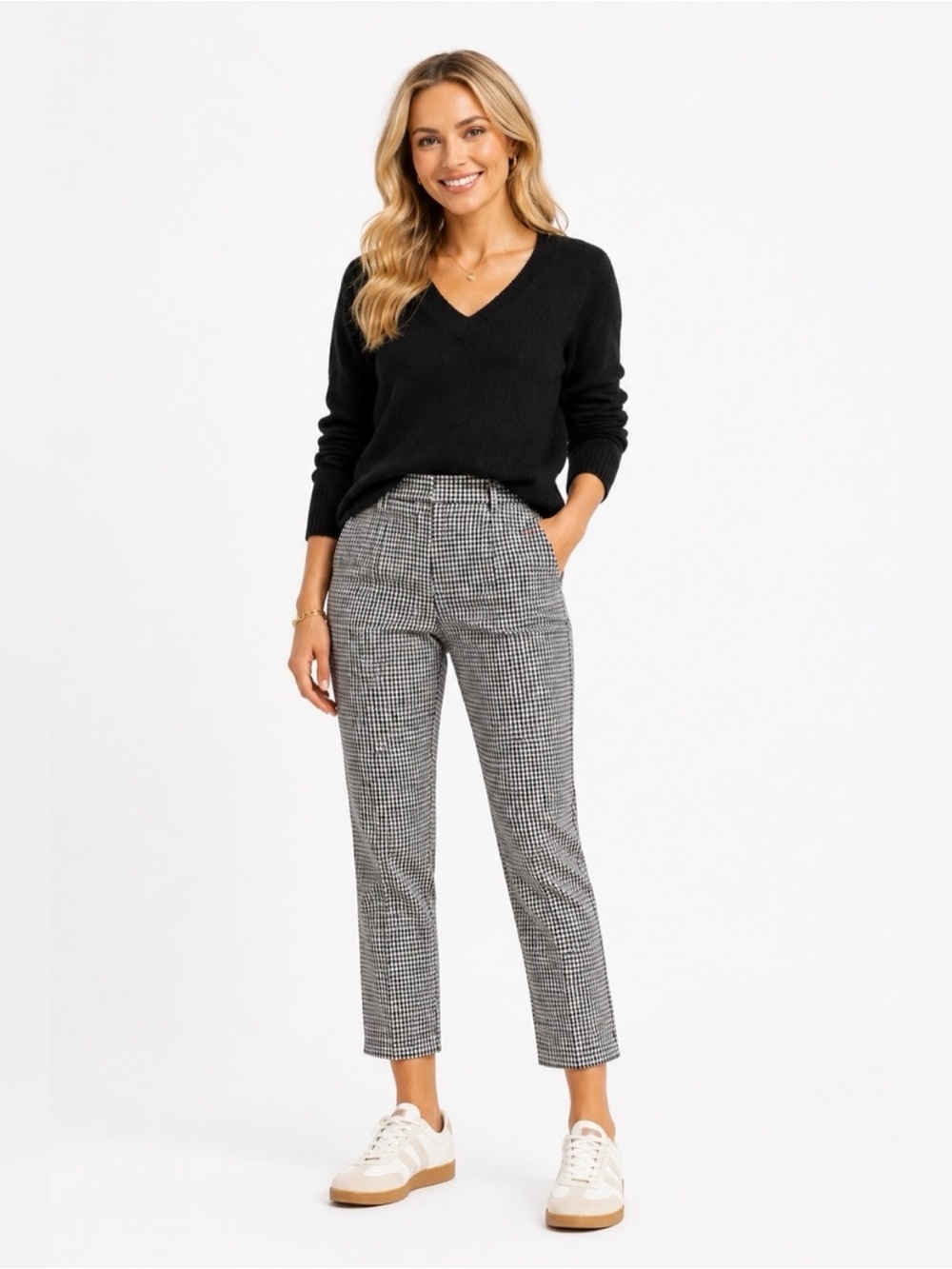 LOFT Riviera Slim Pant in Houndstooth